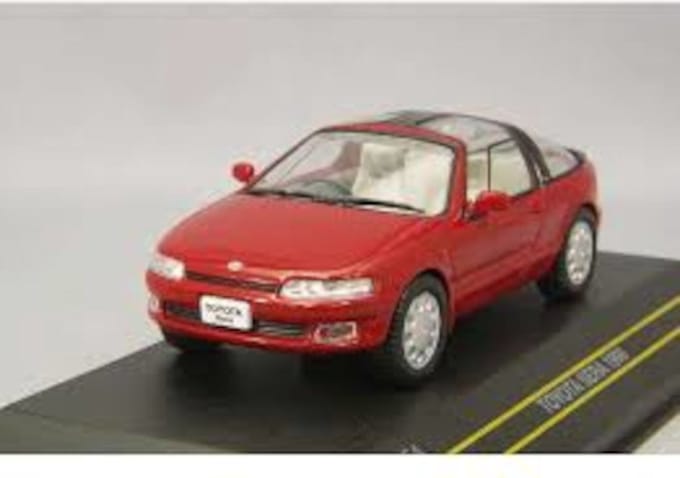 Toyota Sera 1990 Donker Rood - Model 1/43 - First:43