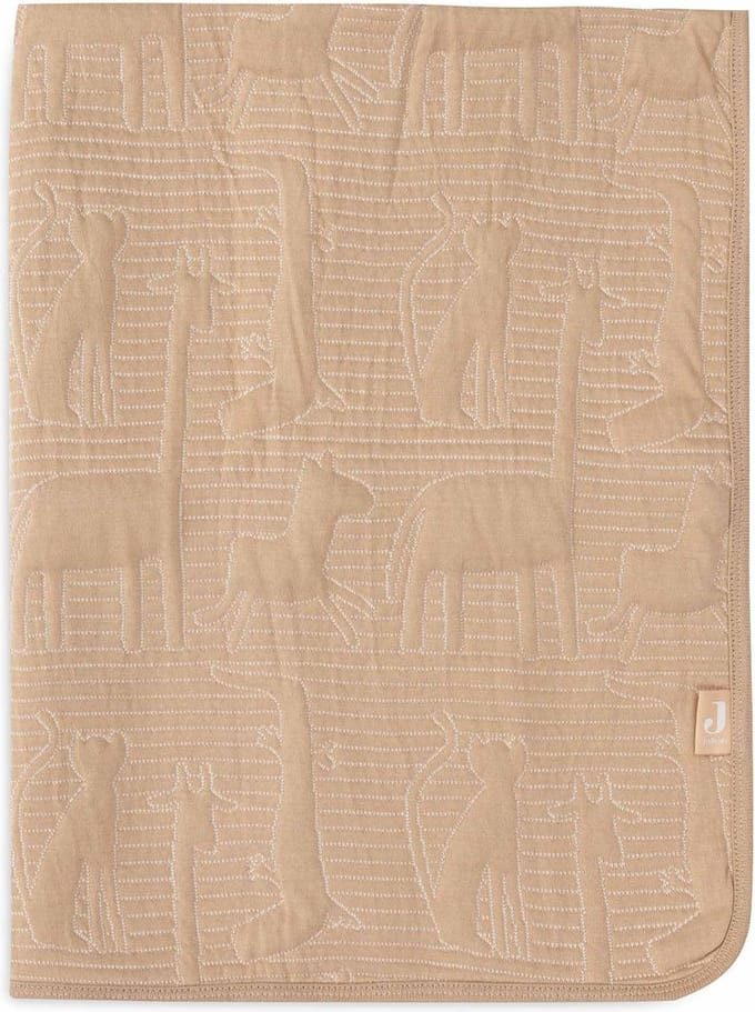 Jollein Deken Ledikant 100x150cm Jungle Jambo Biscuit/Oatmeal