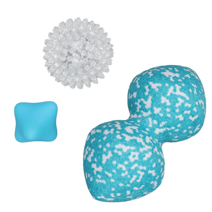 3 stuks Massagebal Set Myofasciale Triggerpoint Release Diepe Weefsel Massagebal voor Plantaire white