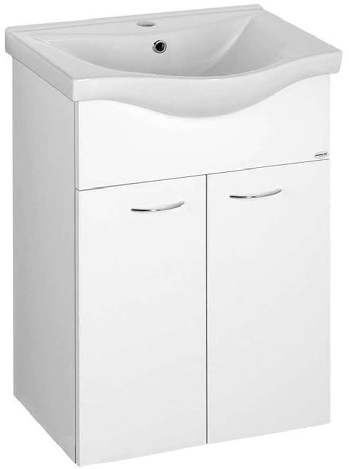 Aqualine Keramia Fresh Wastafelonderkast 51,1x74x34cm, wit