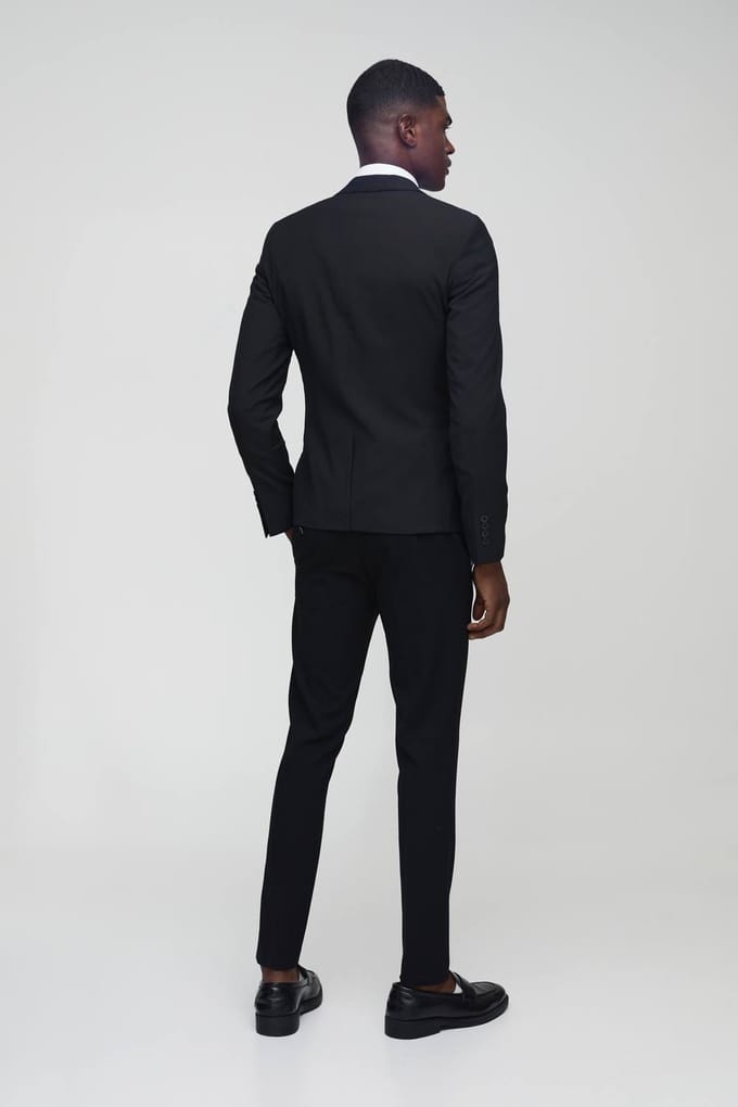 Super Skinny Single Breasted Blazer | Black | Size 52