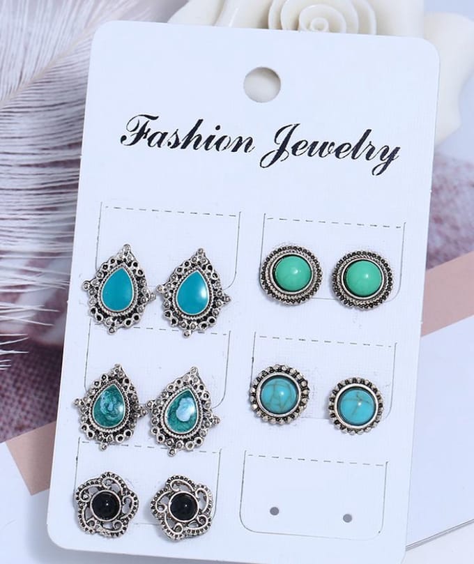 Oorbellen / oorknopjes set | 5 paar