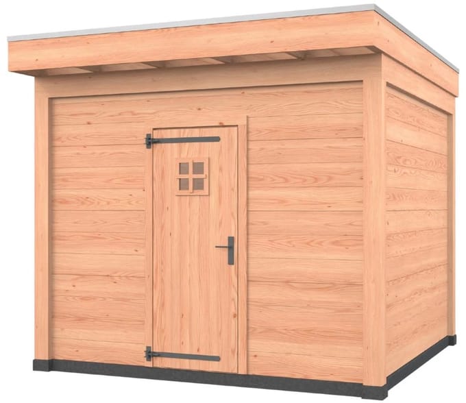 Douglas overkapping, 300 x 300, met schuur, Westwood Comfort Premium