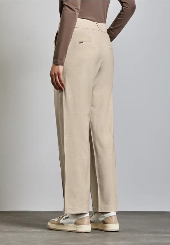 Rechte gemêleerde broek