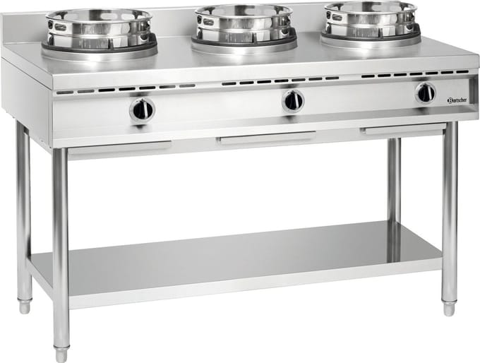 Wokkookplaat, 3 branders