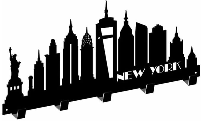 Gamet New York Serie - Zwarte Structurele Kapstok