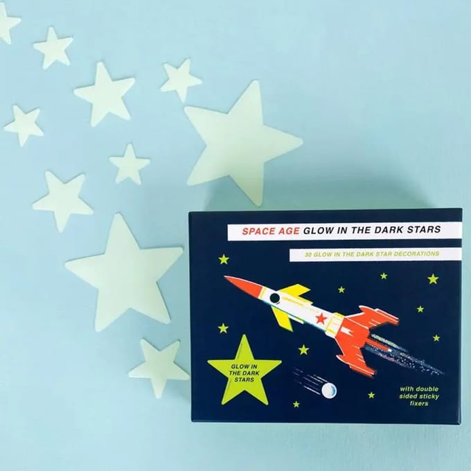 Sterren glow in the dark wanddecoratie Rex London Space Age