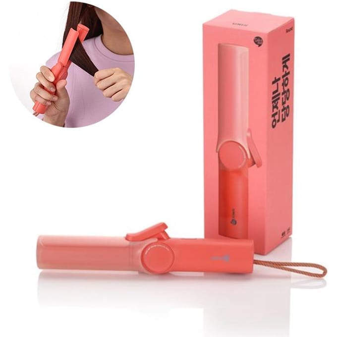UNIX Take Out 4 Oplaadbare Draadloze Ronde Stijltang pink
