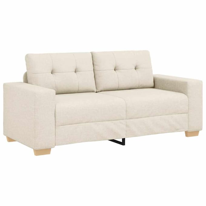 vidaXL - Loveseat - Bank - Linnen - 180x77x82 - cm
