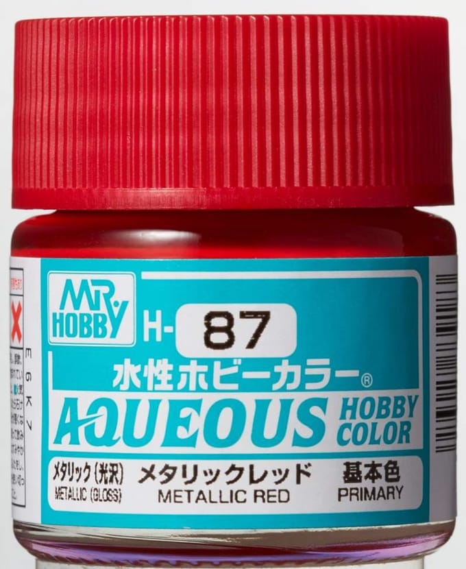 Gunze H-087 - Metallic Red - Mr. Hobby Aqueous Modelbouwverf 10ml