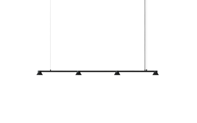 Normann Copenhagen Hat Linear Hanglamp - zwart/zwart - Large