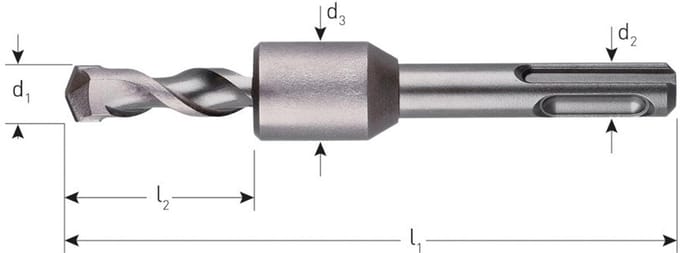 Hamerboor SDS+ dieptestop, ø6,0x33/110 mm