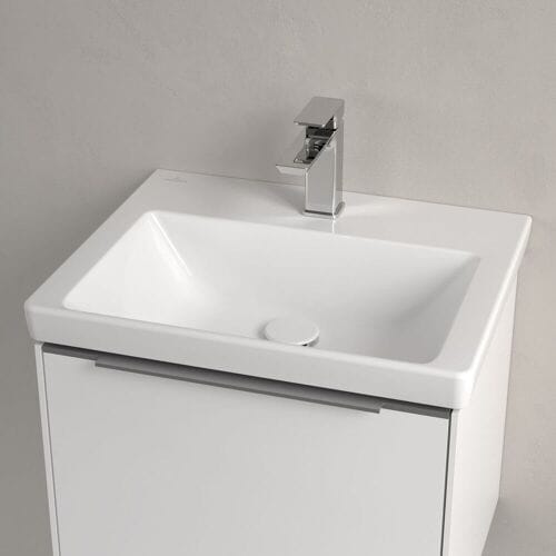 Villeroy & Boch Subway 3.0 cabinet washbasin 55 cm, with 1 tap hole, without overflow 4A70F501