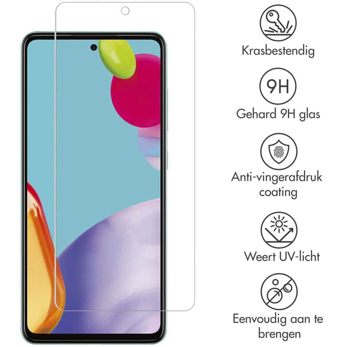 Accezz Screen Protector - Geschikt voor Samsung Galaxy A52 (4G) / A52s / A52 (5G) / A53 - 2 Pack Glass Screenprotector
