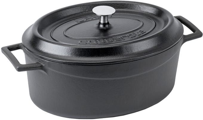 Lava - Casserole Ovaal Matt Black/Black 290 Mm 4.80 Ltr