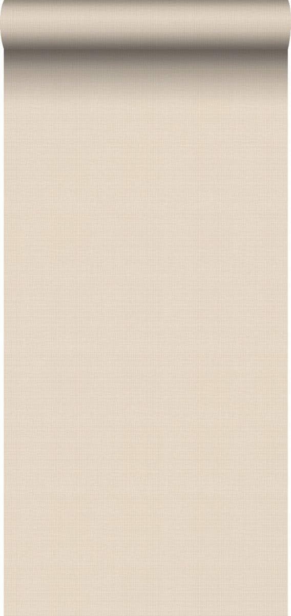ESTAhome behang linnenstructuur zand beige - 53 cm x 10.05 m - 139545