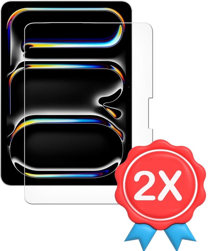 Screenprotector Glas - Tempered Glass Screen Protector Geschikt voor: Apple iPad Pro 11 inch 2024 - A2836 - 2x