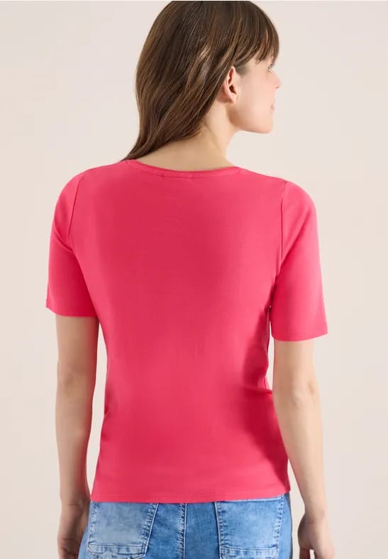 Basic katoenen shirt