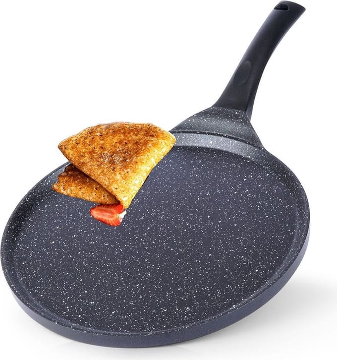 Pannenkoekenpan Graniet GRANDE 27 cm - Omeletpan - Pancake - Eierpan - Pannenkoekpan Flensjespan