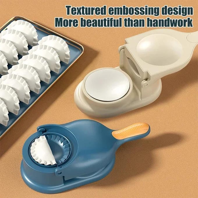 2-in-1 Dumpling Maker Dumpling Vorm Dumpling Pers Machine Noodle Pers Maker Vorm Keuken handgemaakte gereedschappen gray