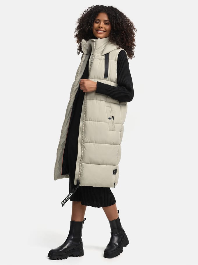 Gewatteerd & Winddicht Navahoo Schnuffelchen - Bodywarmer - Volwassen - Waterafstotend - Grijs - M