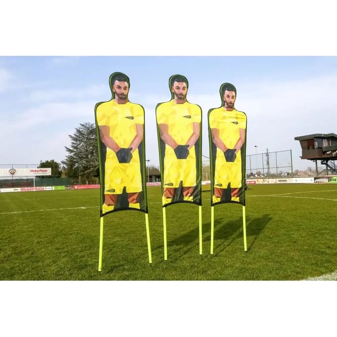 Set van 3 flexibele trainingsdummies van bedrukt polyester PowerShot