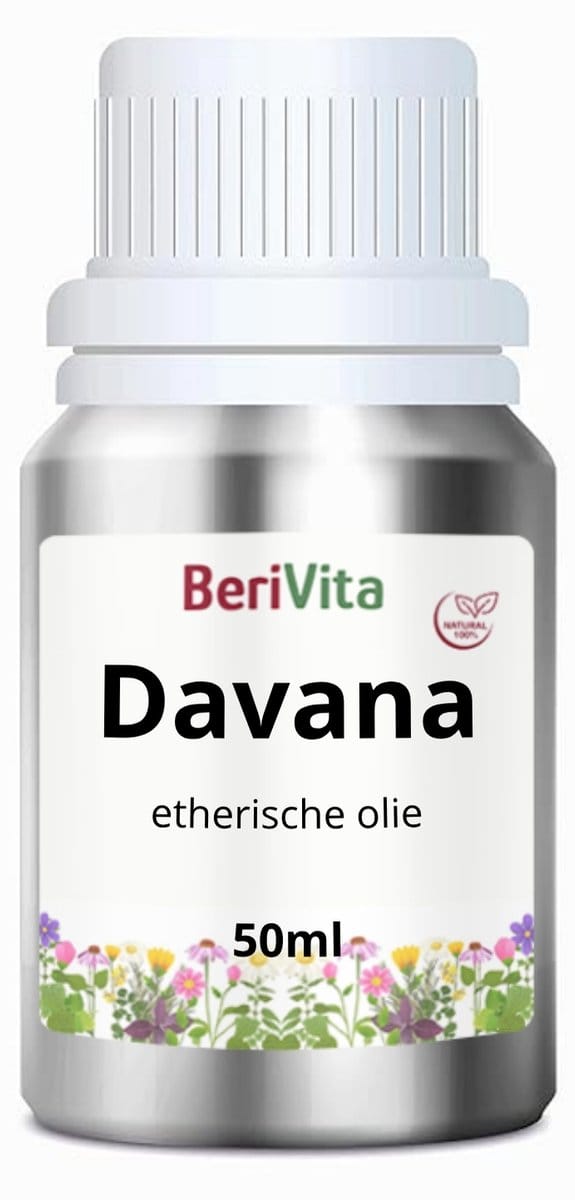Davana Olie 50ml - Pure Etherische Olie van bloemen Artemisia Pallens