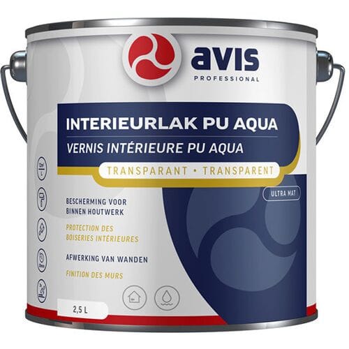 Avis Aqua PU Lak Ultra-Mat - 2,5 liter