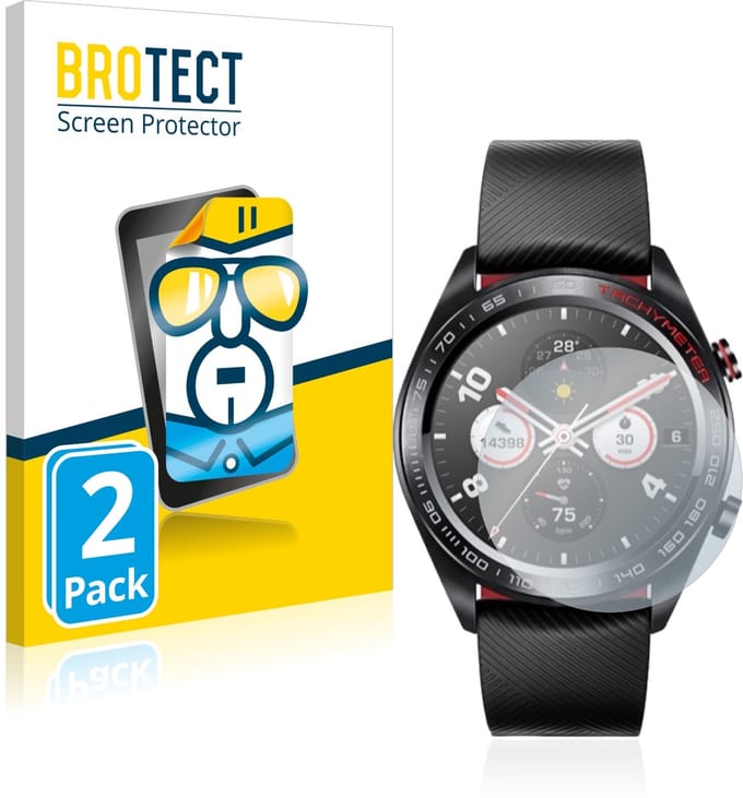 BROTECT - Screenprotector voor Honor Watch Magic - Folie Beschermfolie transparant 2 Stuks