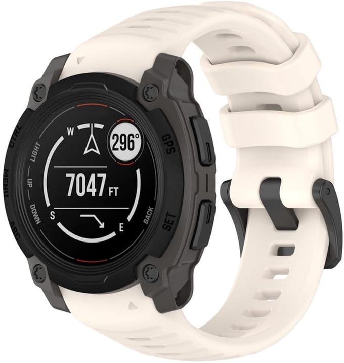 Siliconen bandje - geschikt voor Garmin Instinct E 40mm - beige