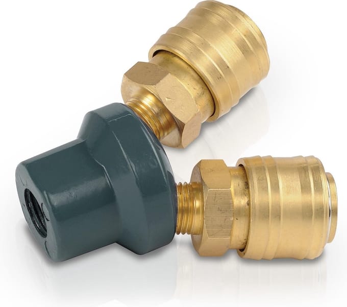 Powerplus POWAIR0257 Compressor koppelingen - Vrouwelijk schroefdraad 1/4" - 1x - Koper