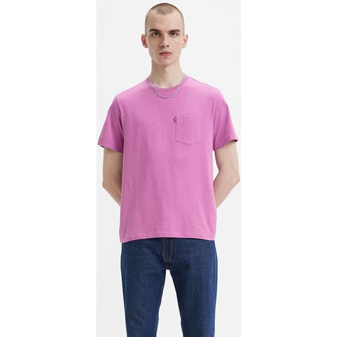 Levi's Ss Basic T-shirt Pink Size: S | Basic T-Shirts Outlet | Heren | Roze