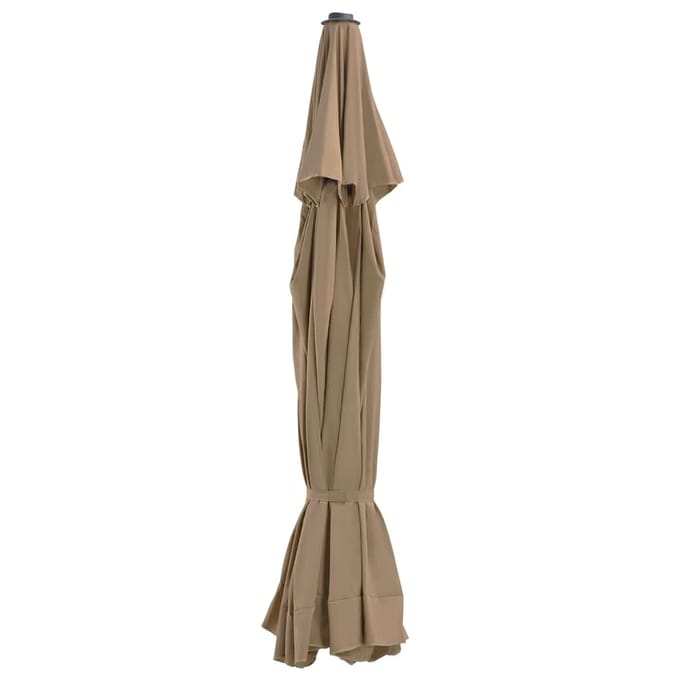 vidaXL - Vervangingsdoek - voor - parasol - 515 - cm - taupe