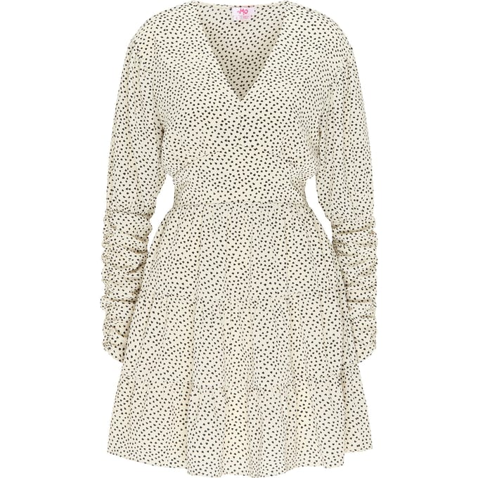 Mymo Zomerjurk Dames wit zwart