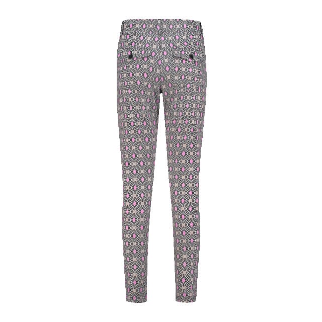 Helena Hart Broek chino print disc 7510 disc pink