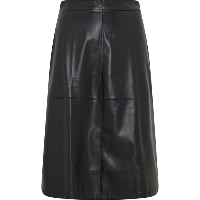 Yours London Zwarte Rok Van Imitatieleer Size 48