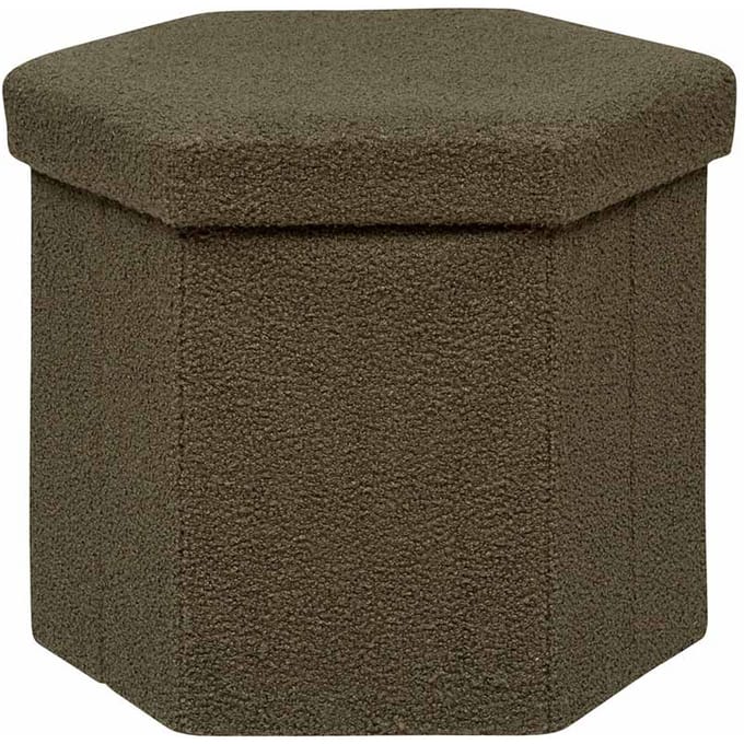 Eazy Living Poef + Opbergbox Corsica Groen Teddy