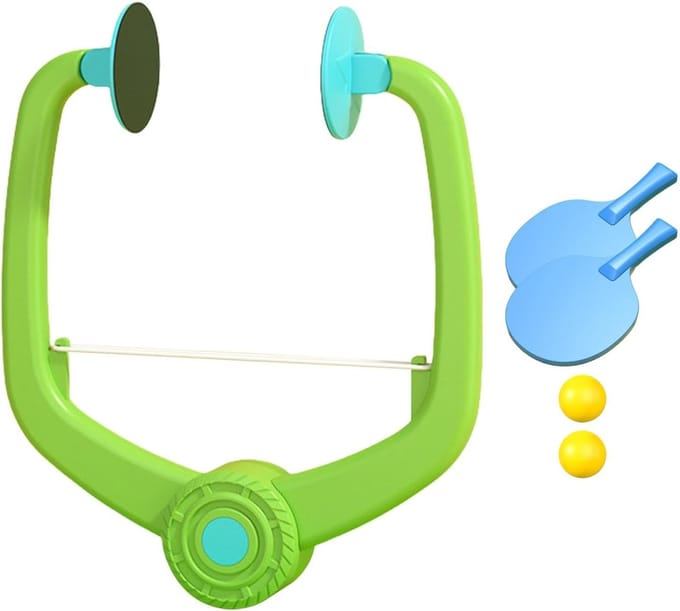 Tafeltennis Trainer - Ping Pong Set - Binnen Spelen - Verstelbaar Deurframe - 26 cm - Meerkleurig