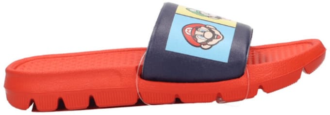 Super Mario Jongens Badslipper | Rood | Maat: 25