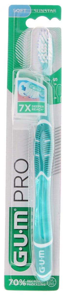 GUM Technische Tandenborstel Pro Soft 525 (Kleur : Turquoise blauw)