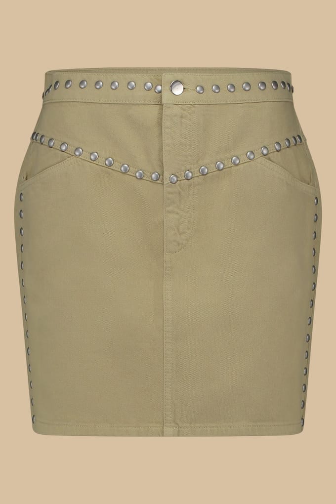 Circle of Trust Coco Skirt Olive Gray Größe: S | Miniröcke Outlet | Damen | Grau