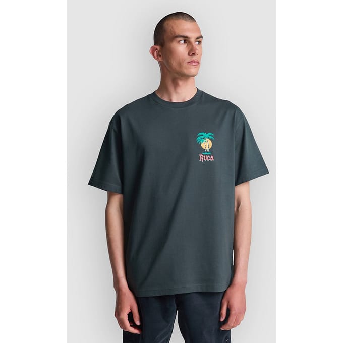 RVCA Frond Mural T-Shirt zwart