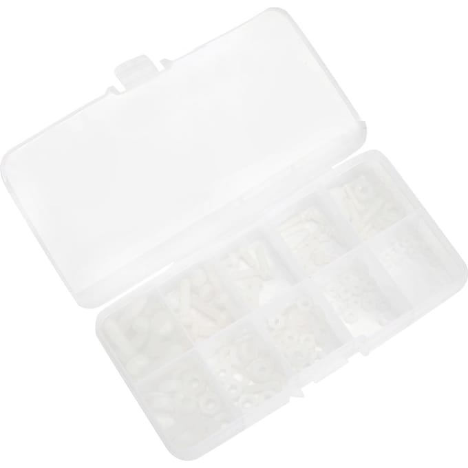 150 Stuks Nylon Schroefset Zeskant Ring Assortiment Kit Industriële Benodigdheden M2 M2.5 M3 M4 M5