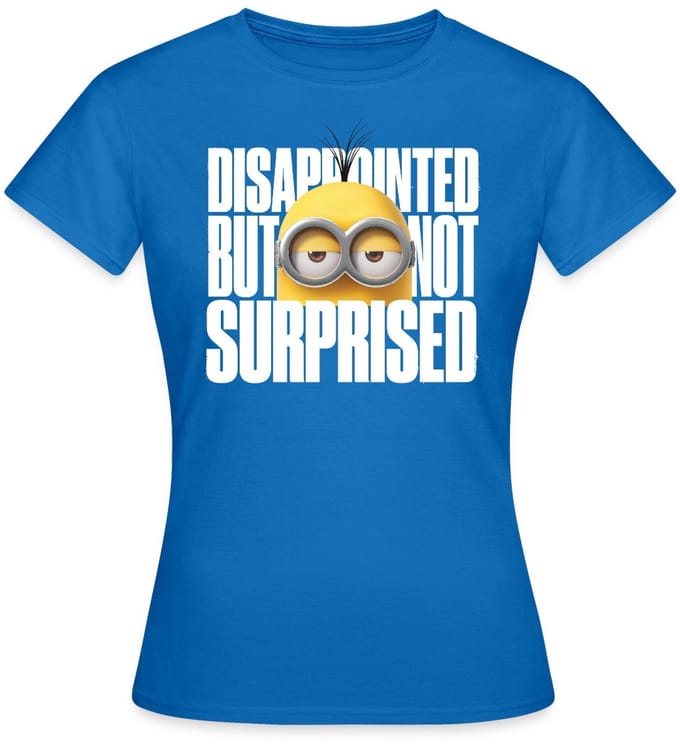 Minions Kevin Teleurgesteld Maar Niet Verrast T-Shirt Dames