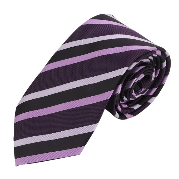 Cravate Homme Design Rayé Polyester Soie Style Business Décontracté Longueur 146cm Largeur 8cm Cravates pour gray
