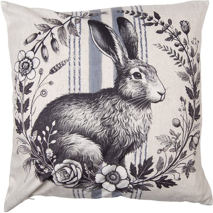 Clayre & Eef Kussenhoes 45x45 cm Beige Polyester