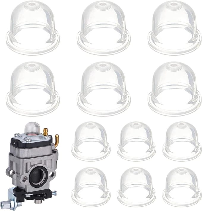 Primerpomp Set - Brandstofpomp Lamp - Motor Onderhoud - Twee Maten - 12 Stuks - Transparant