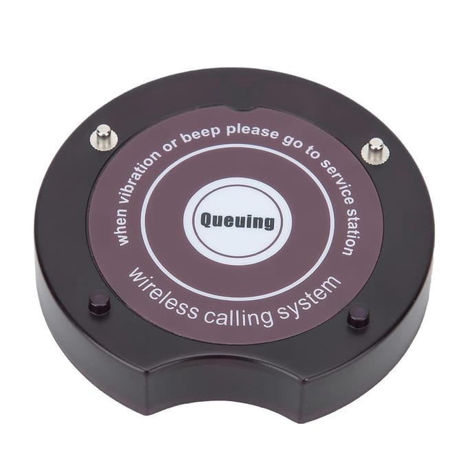 10 stuks Pakket voor SU-668 Slim Opladen Oplaadbare Restaurant Pager Oproepsysteem Ontvanger black