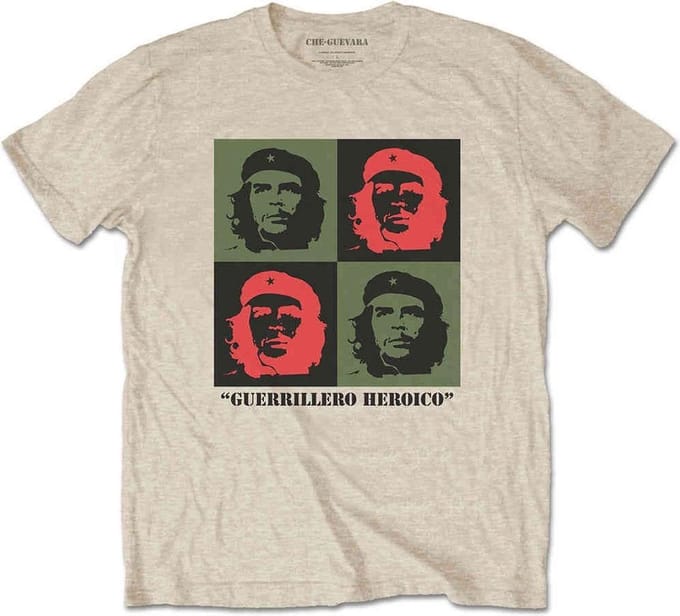 Che Guevara - Blocks Heren T-shirt - M - Creme