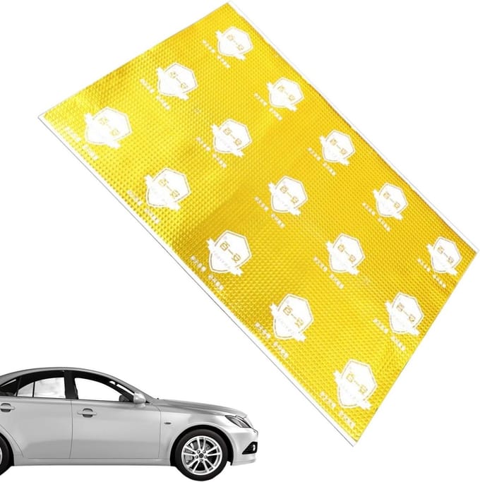 Geluiddempende Mat - Auto Isolatie - Stil Reizen - Hittebestendig Butyl - 50x80 cm - Goud